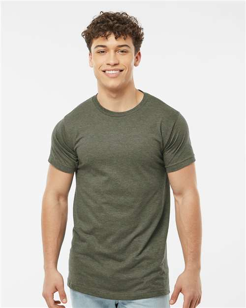 Blank Label Studios BLS - Jersey Tee 1413 Heather Military Green blank garment - ready for DTG & embroidery