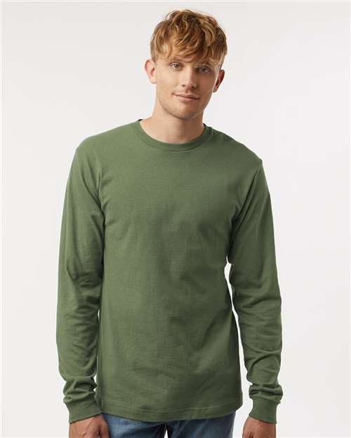 Blank Label Studios BLS - Long Sleeve Tee 1512 Military Green blank garment - ready for DTG & embroidery