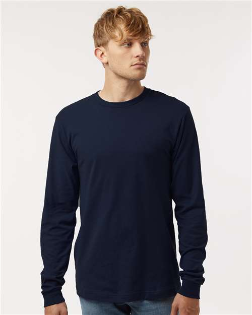 Blank Label Studios BLS - Long Sleeve Tee 1512 Navy blank garment - ready for DTG & embroidery