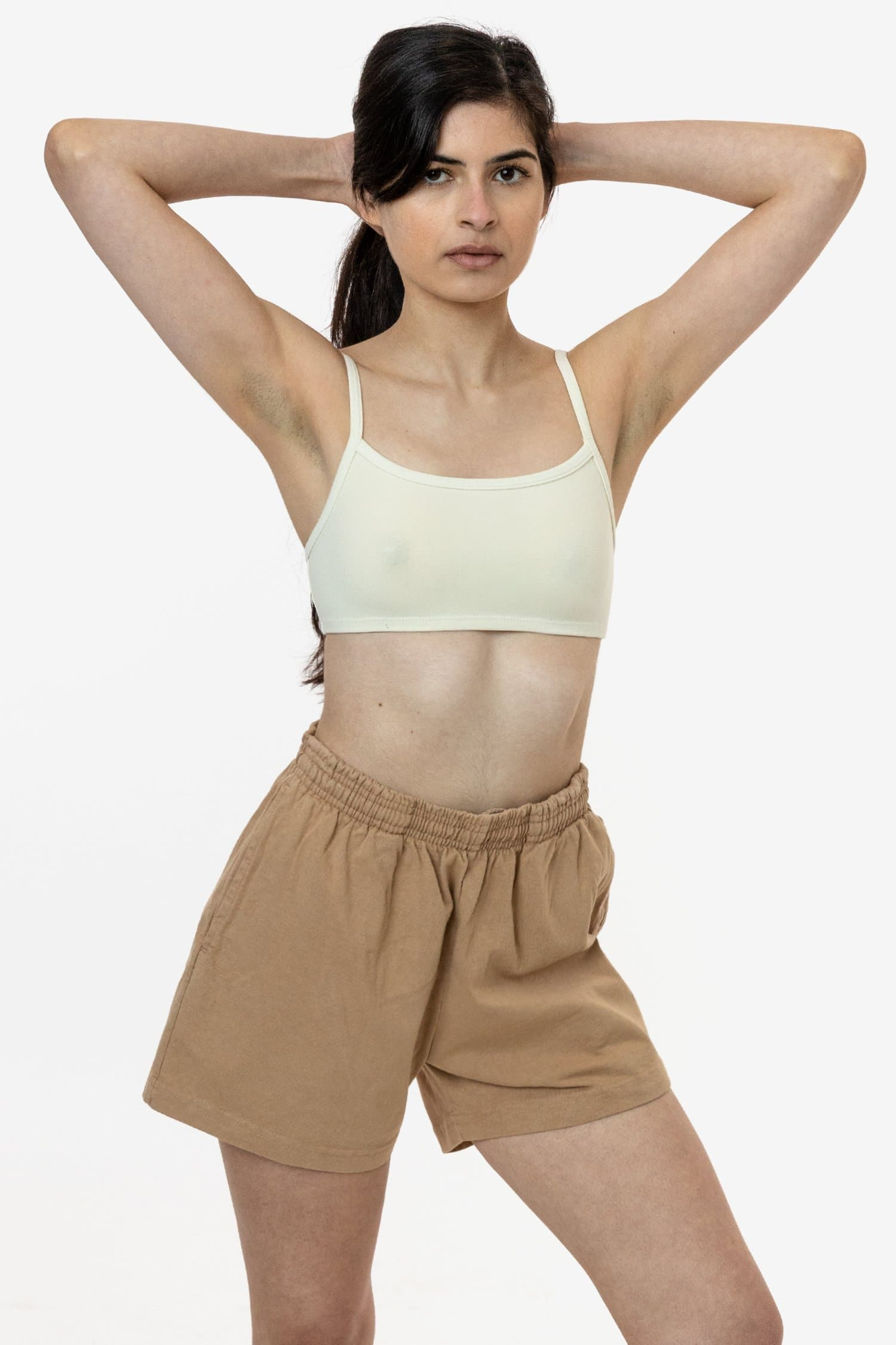 Blank Label Studios Los Angeles Apparel - Shorts 1242GD Khaki blank garment - ready for DTG & embroidery