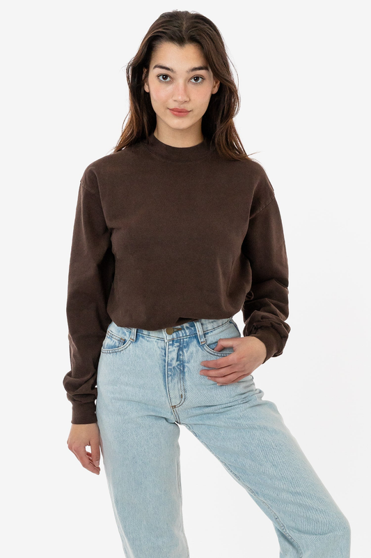 Blank Label Studios Los Angeles Apparel - Long Sleeve Tee 1406GD Chocolate blank garment - ready for DTG & embroidery