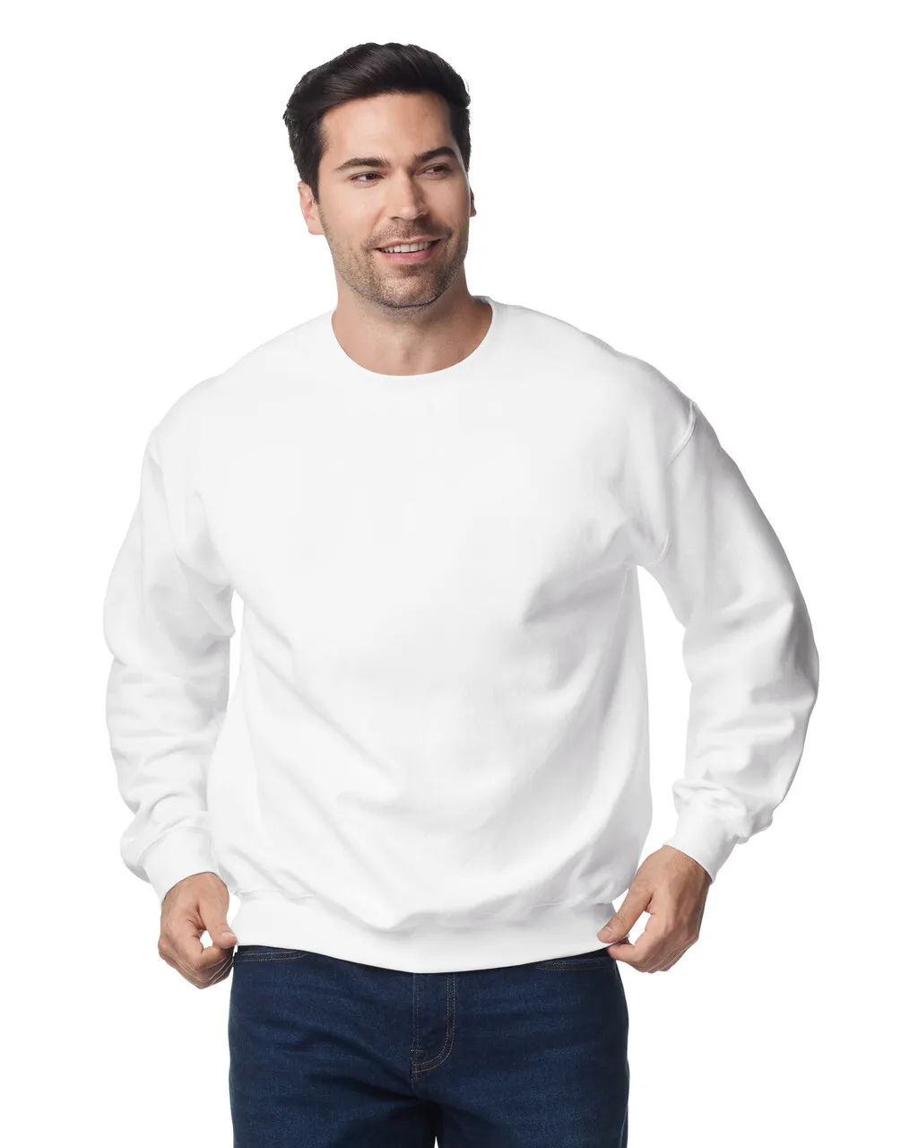 Blank Label Studios Gildan - Crewneck 18000 White blank garment - ready for DTG & embroidery