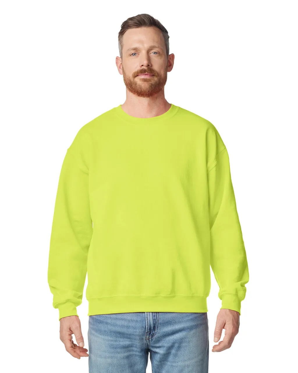 Blank Label Studios Gildan - Crewneck 18000 Safety Green blank garment - ready for DTG & embroidery