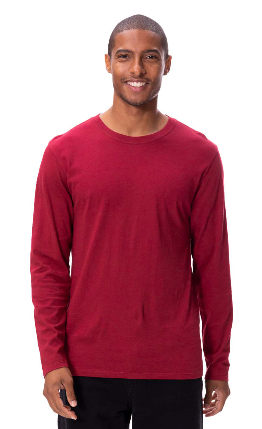 Blank Label Studios BLS - Long Sleeve Tee 1509 Burgundy blank garment - ready for DTG & embroidery