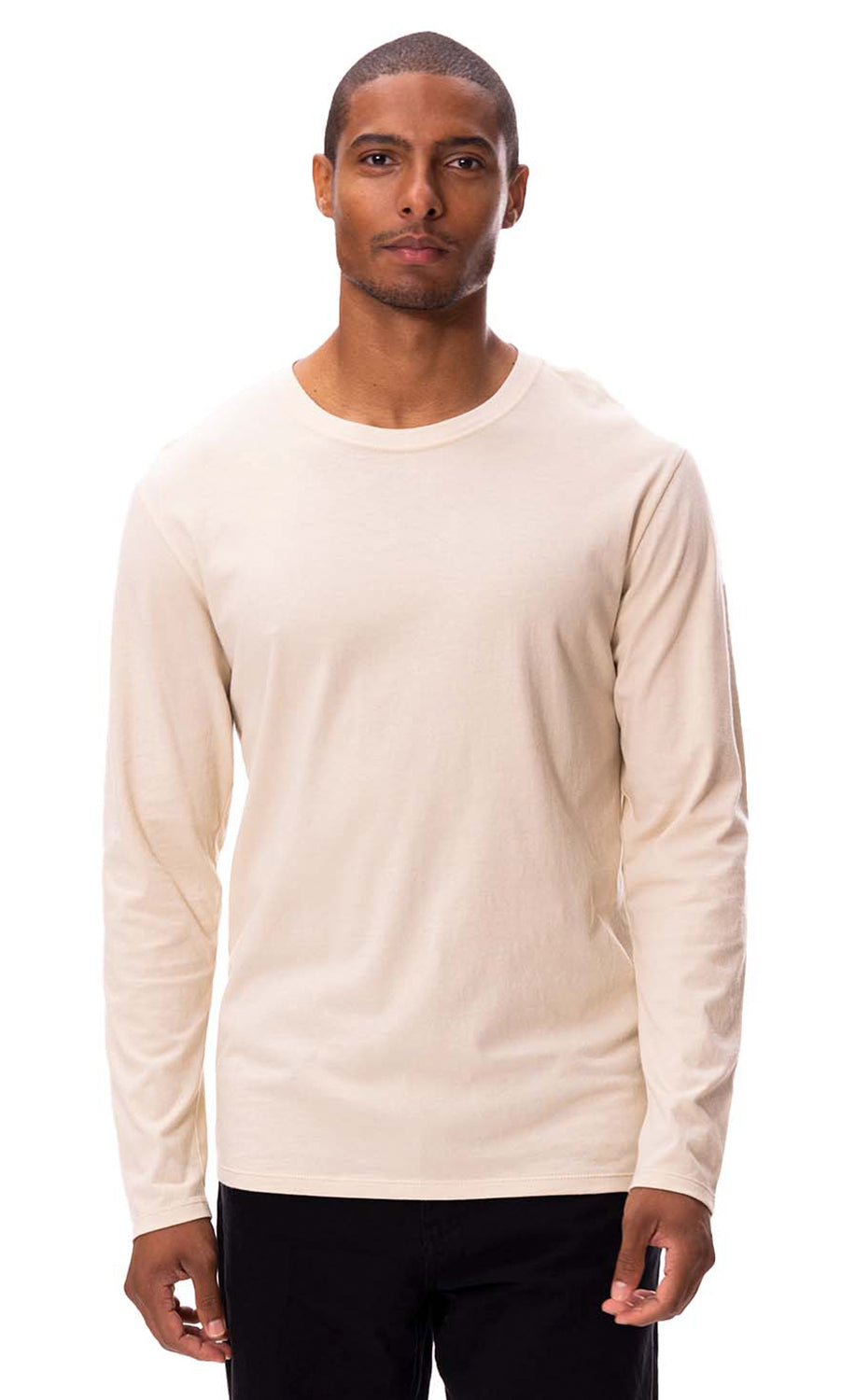 Blank Label Studios BLS - Long Sleeve Tee 1509 Sand blank garment - ready for DTG & embroidery