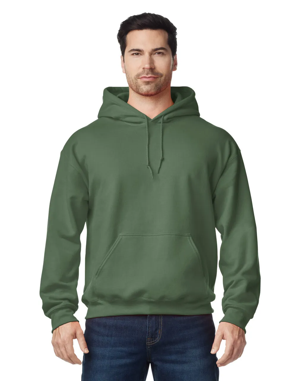 Blank Label Studios Gildan - Hoodie 18500 Military Green blank garment - ready for DTG & embroidery