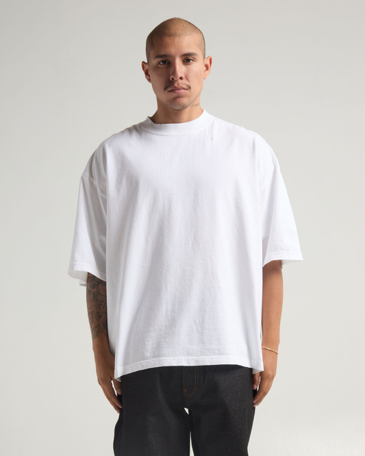Blank Label Studios BLS - Drop Shoulder Tee 1408 White blank garment - ready for DTG & embroidery