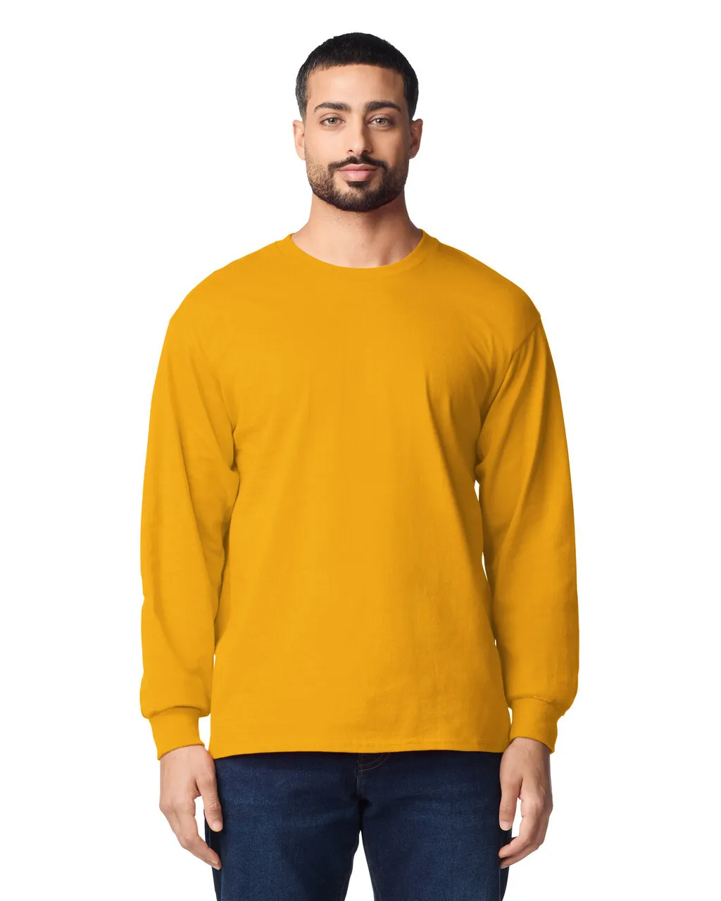 Blank Label Studios Gildan - Long Sleeve Tee 2400 Gold blank garment - ready for DTG & embroidery