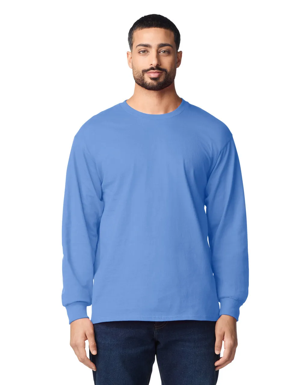 Blank Label Studios Gildan - Long Sleeve Tee 2400 Carolina Blue blank garment - ready for DTG & embroidery