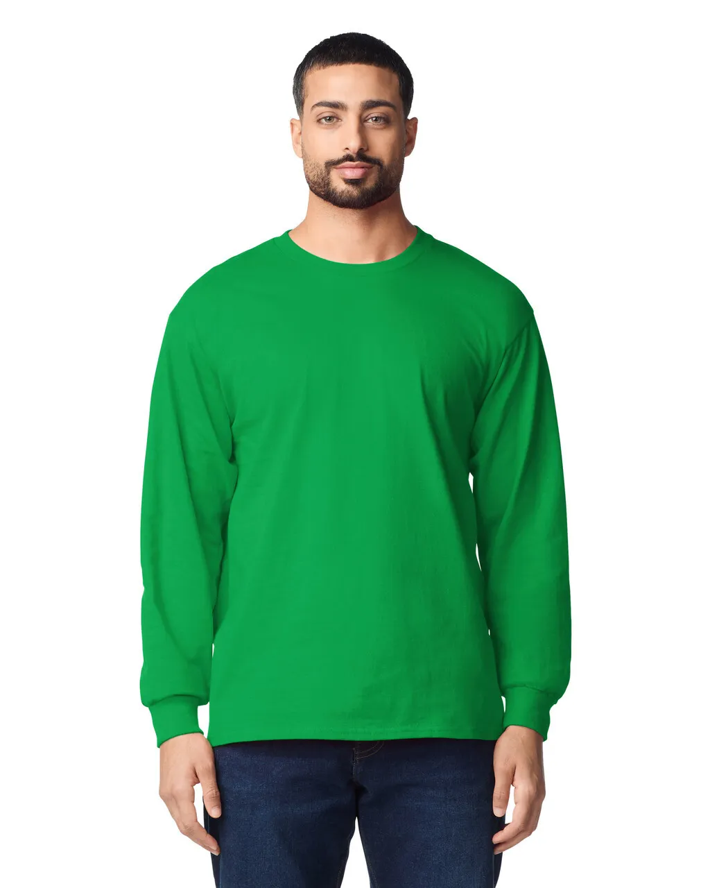 Blank Label Studios Gildan - Long Sleeve Tee 2400 Irish Green blank garment - ready for DTG & embroidery