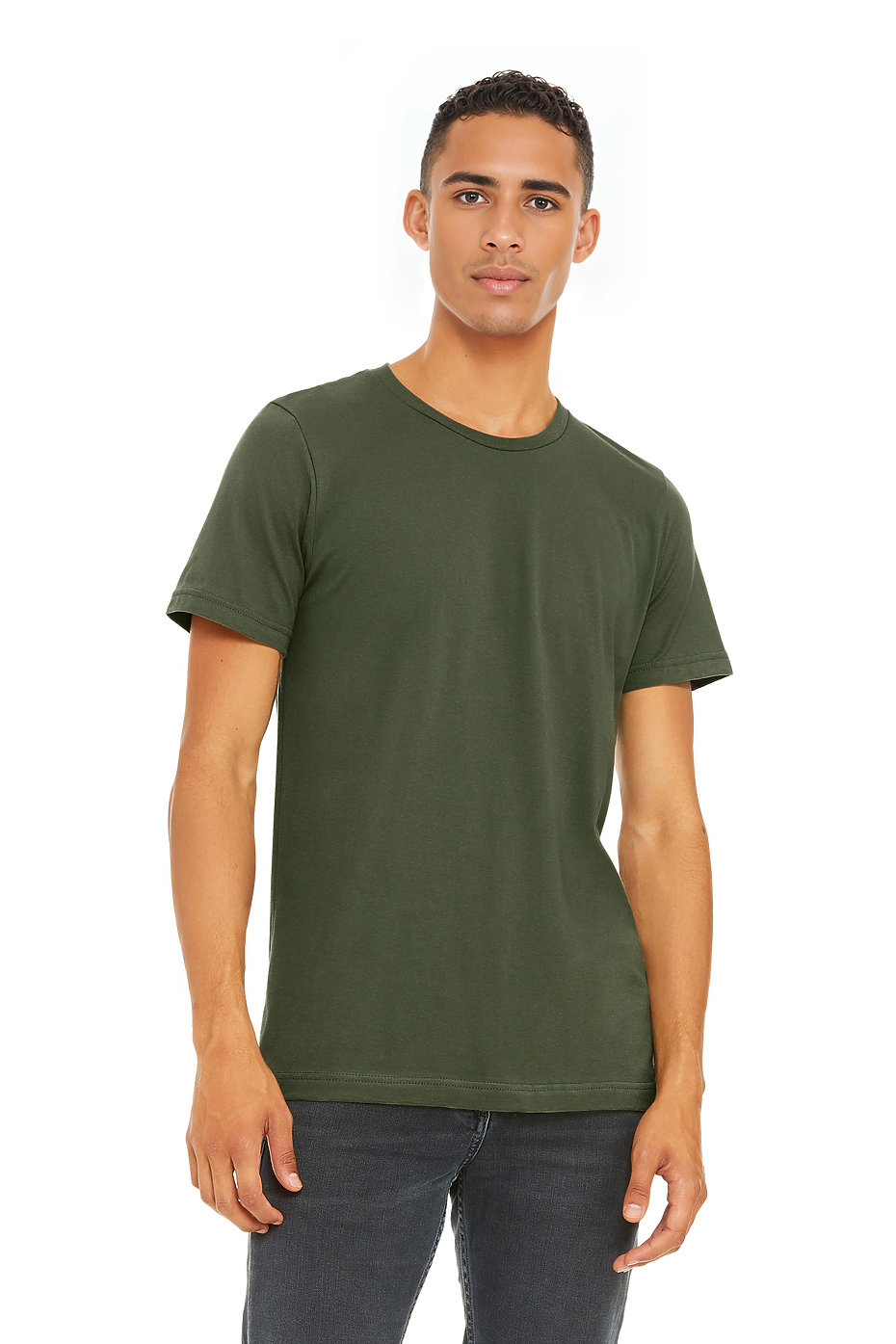 Blank Label Studios Bella + Canvas - Tee 3001 Military Green blank garment - ready for DTG & embroidery