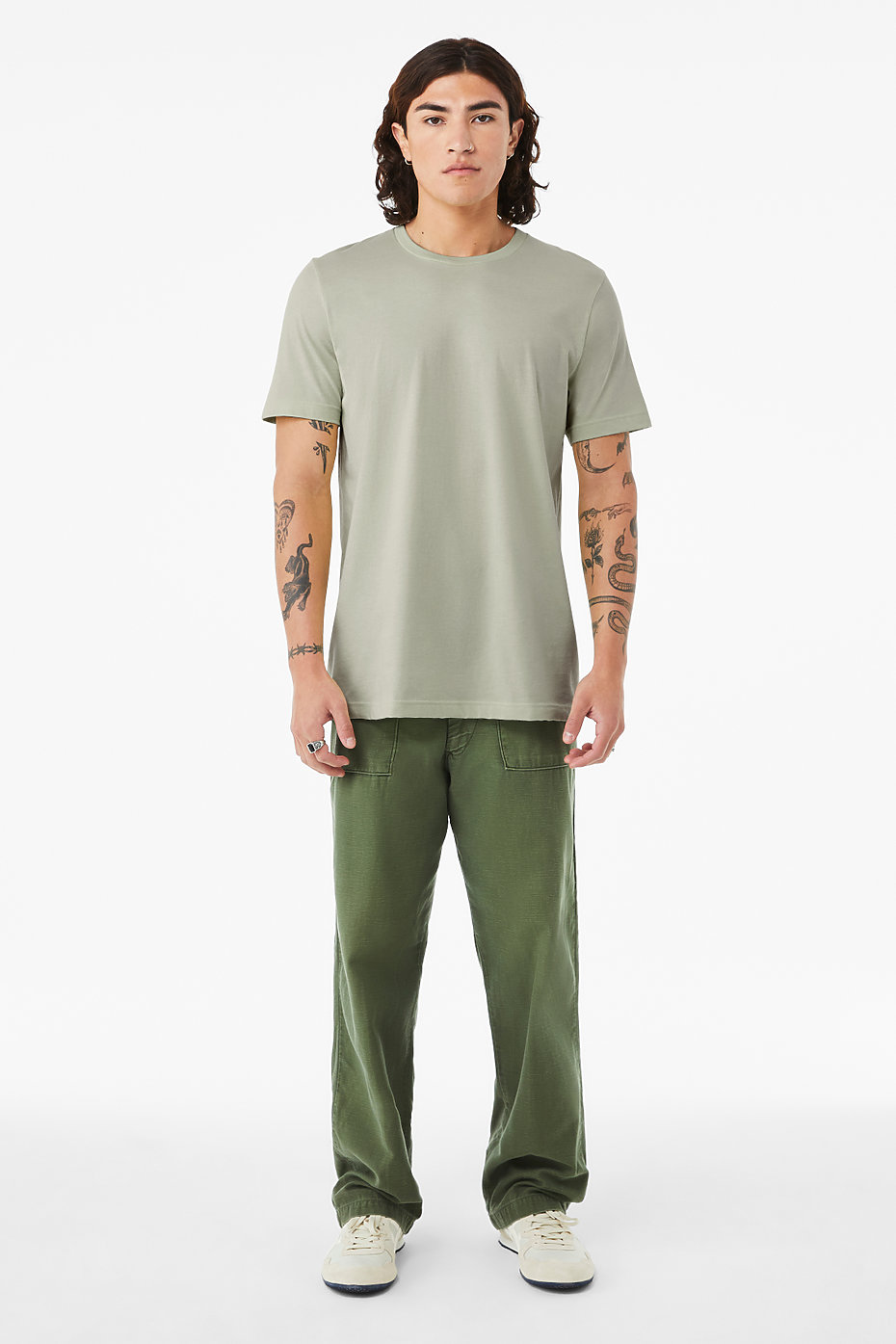 Blank Label Studios Bella + Canvas - Tee 3001 Thyme blank garment - ready for DTG & embroidery