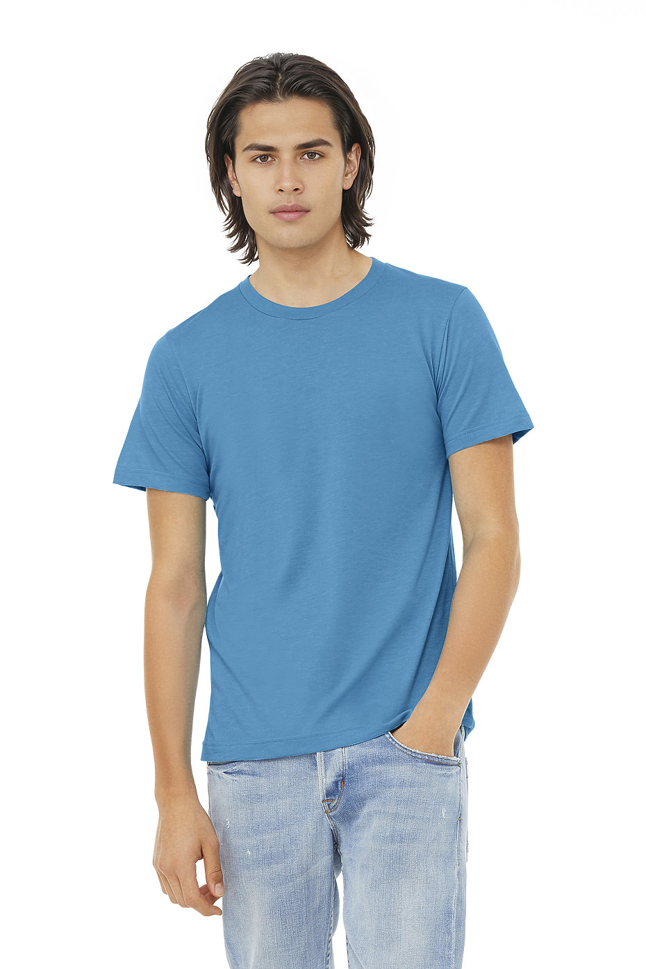 Blank Label Studios Bella + Canvas - Tee 3001 Aqua blank garment - ready for DTG & embroidery