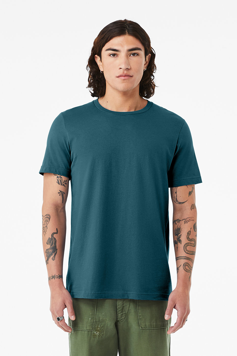 Blank Label Studios Bella + Canvas - Tee 3001 Deep Teal blank garment - ready for DTG & embroidery
