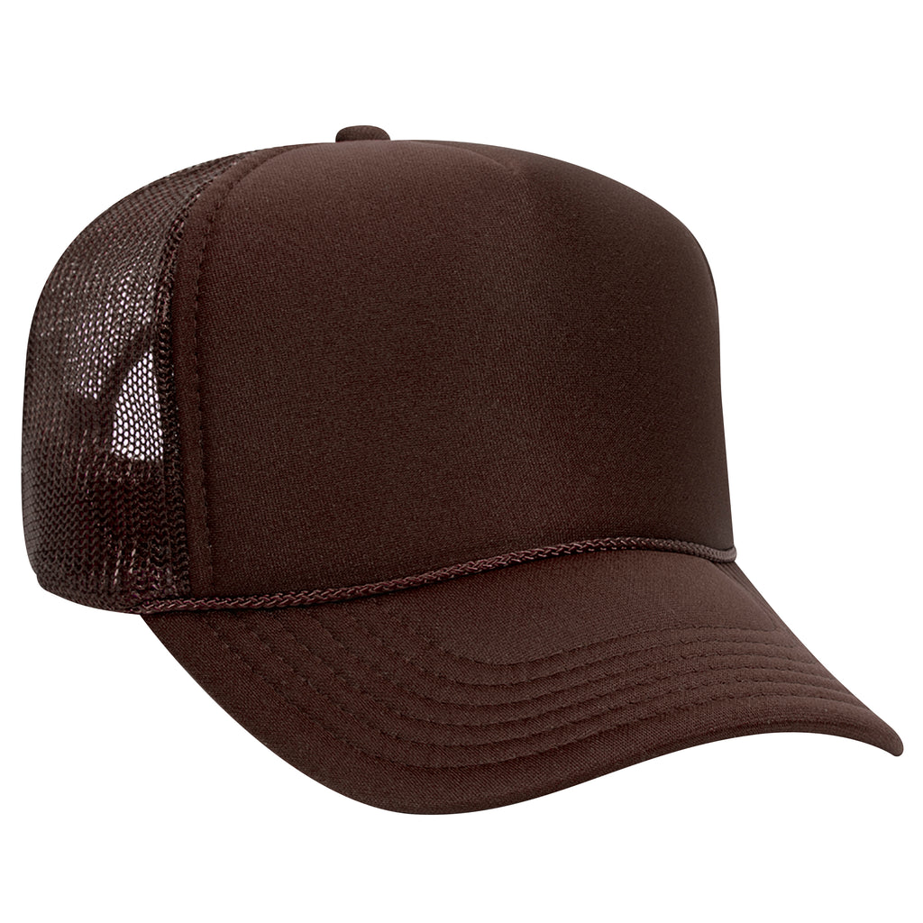Blank Label Studios BLS - Trucker Hat 2111 Brown blank garment - ready for DTG & embroidery