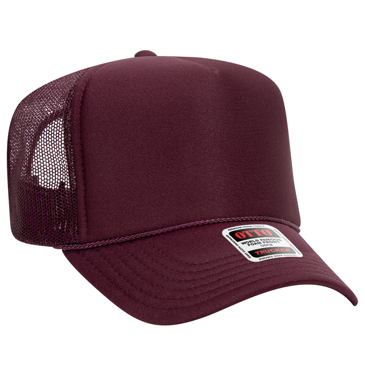 Blank Label Studios BLS - Trucker Hat 2112 Maroon blank garment - ready for DTG & embroidery