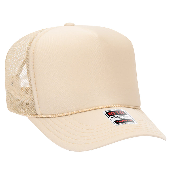 Blank Label Studios BLS - Trucker Hat 2112 Tan blank garment - ready for DTG & embroidery