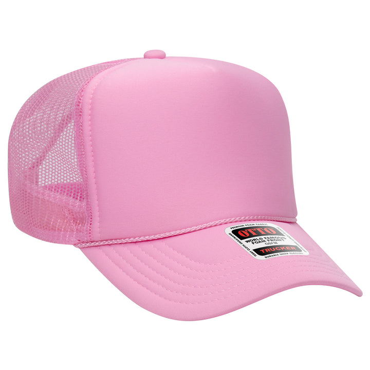 Blank Label Studios BLS - Trucker Hat 2112 Pink blank garment - ready for DTG & embroidery