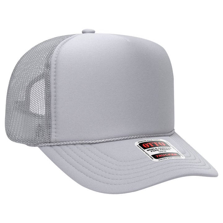 Blank Label Studios BLS - Trucker Hat 2112 Silver Gray blank garment - ready for DTG & embroidery