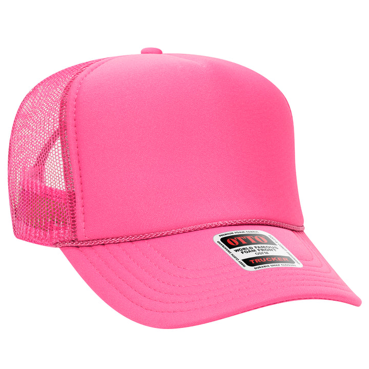 Blank Label Studios BLS - Trucker Hat 2112 Neon Pink blank garment - ready for DTG & embroidery
