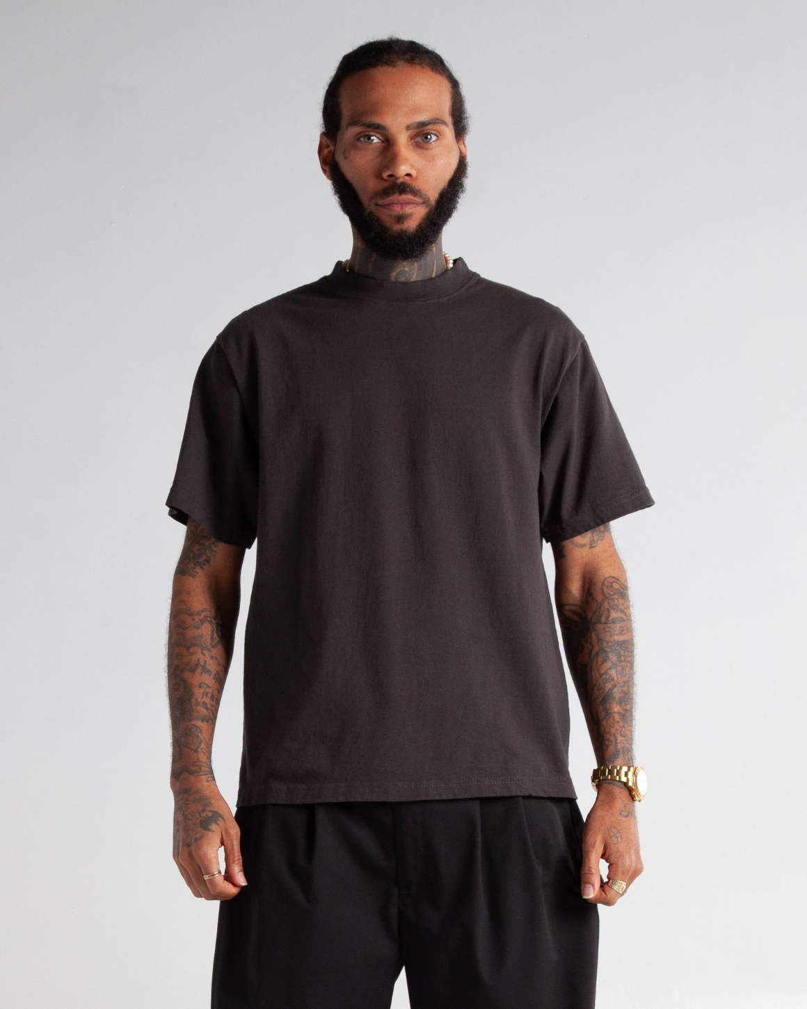 Blank Label Studios BLS - Cropped Tee 1409 Off Black blank garment - ready for DTG & embroidery