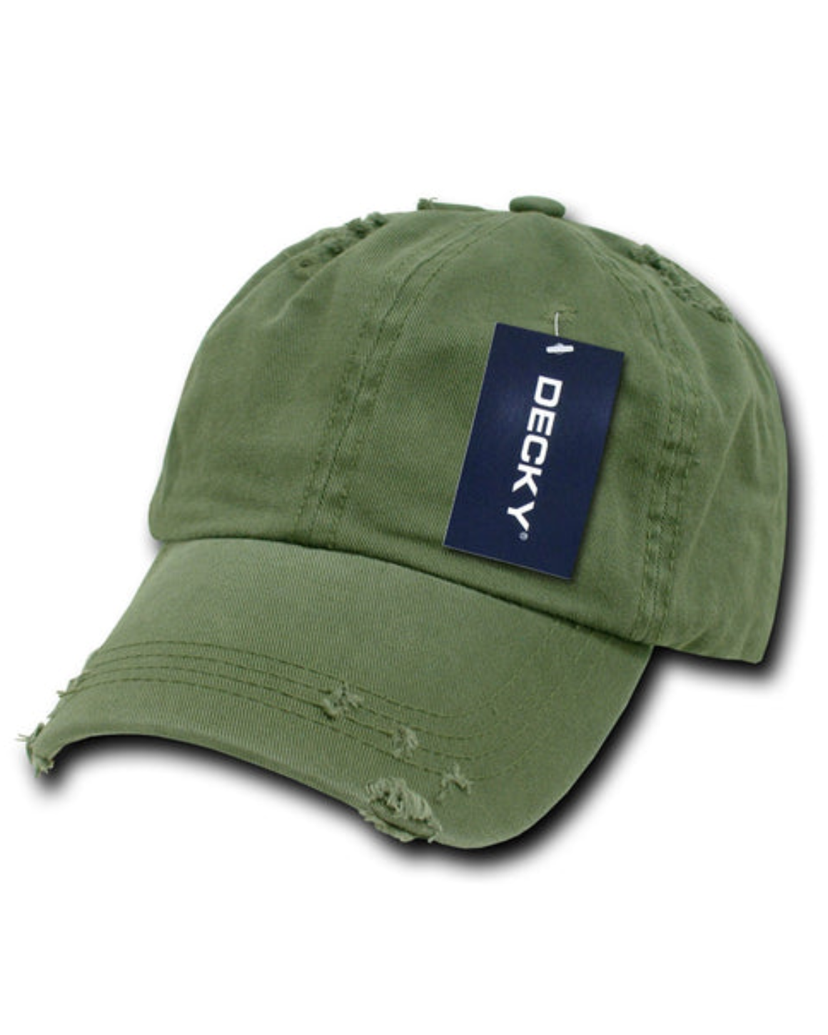 Blank Label Studios BLS - Distressed Hat 2114 Olive blank garment - ready for DTG & embroidery