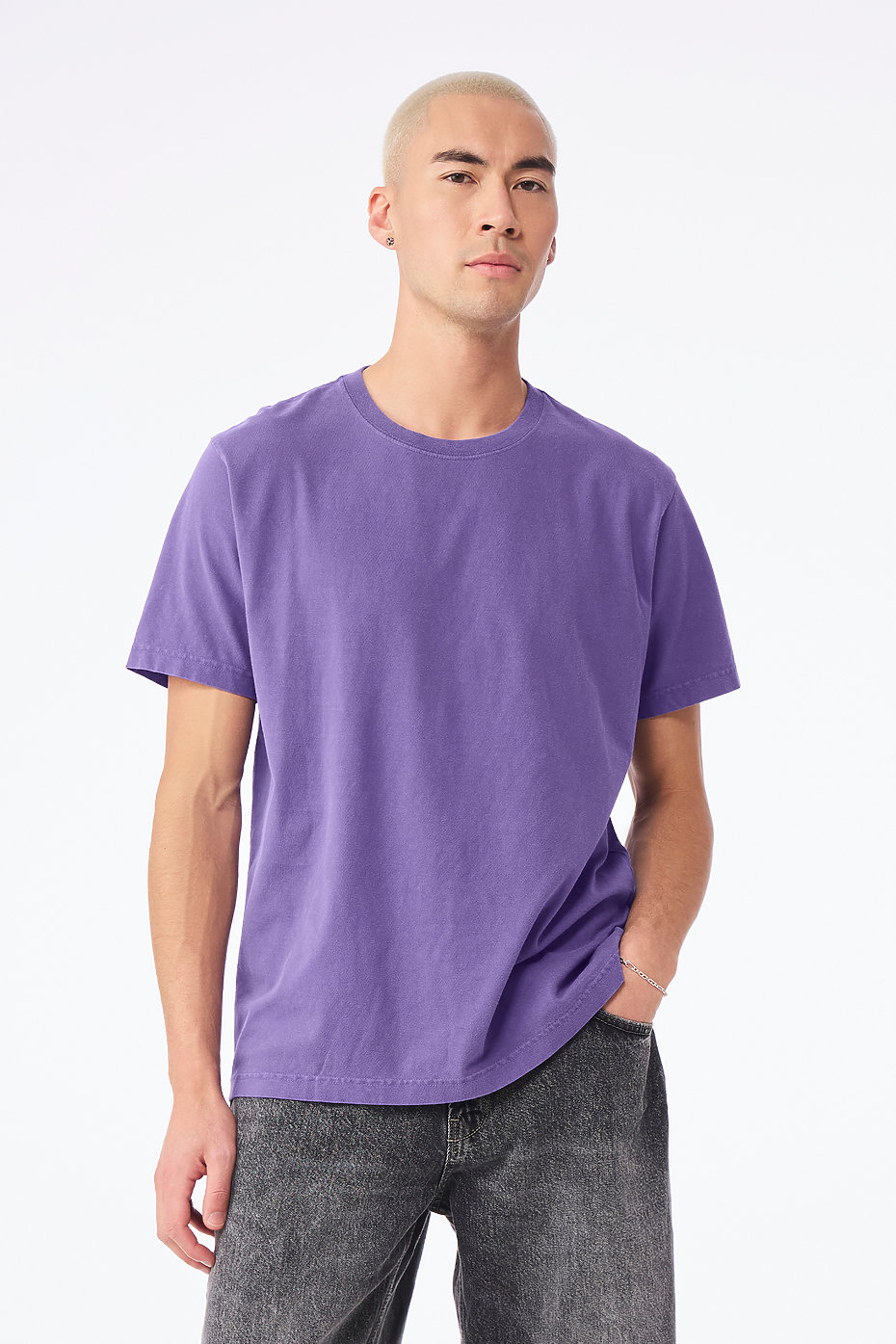 Blank Label Studios Bella + Canvas - Tee 4810GD Washed Purple blank garment - ready for DTG & embroidery