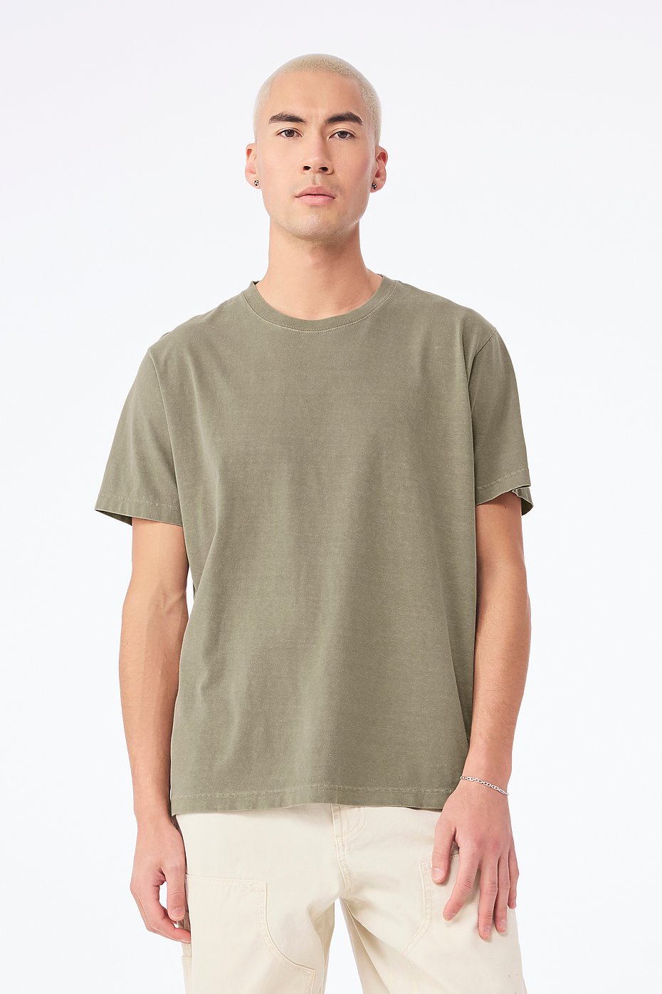 Blank Label Studios Bella + Canvas - Tee 4810GD Washed Olive blank garment - ready for DTG & embroidery