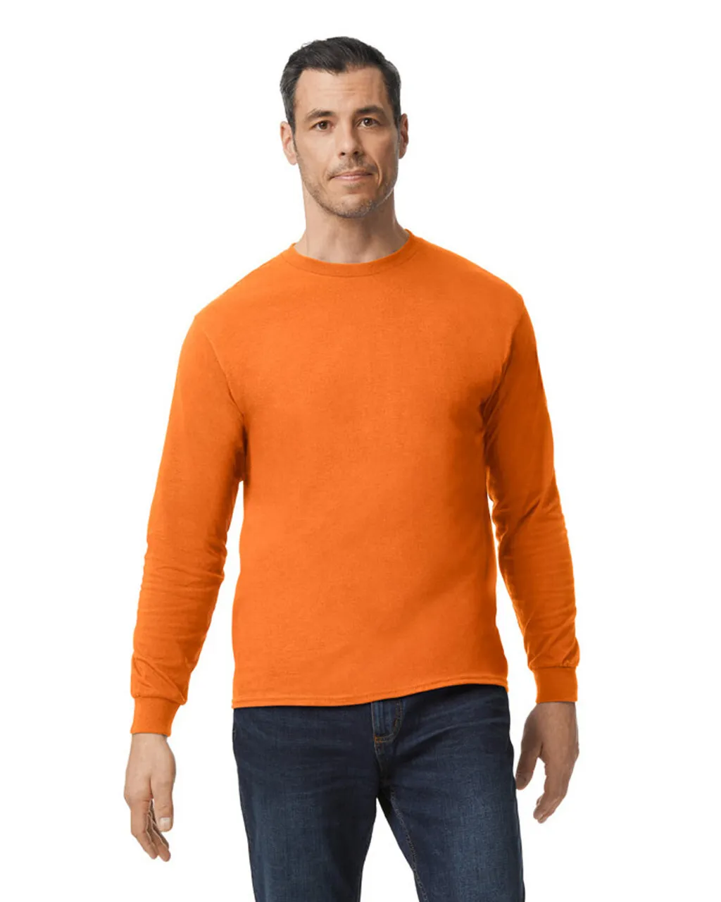 Blank Label Studios Gildan - Long Sleeve Tee 5400 S Orange blank garment - ready for DTG & embroidery