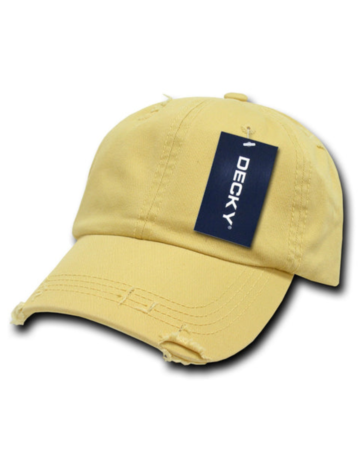 Blank Label Studios BLS - Distressed Hat 2114 Mustard blank garment - ready for DTG & embroidery