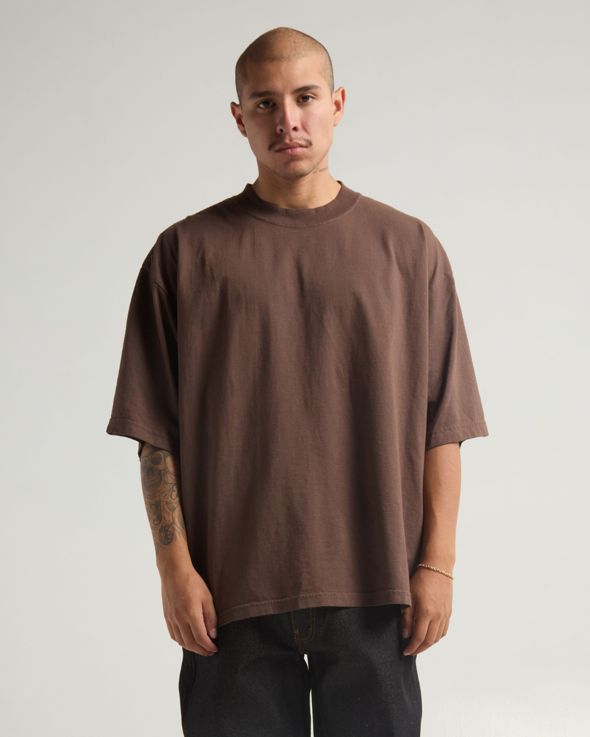 Blank Label Studios BLS - Drop Shoulder Tee 1408 Mocha blank garment - ready for DTG & embroidery
