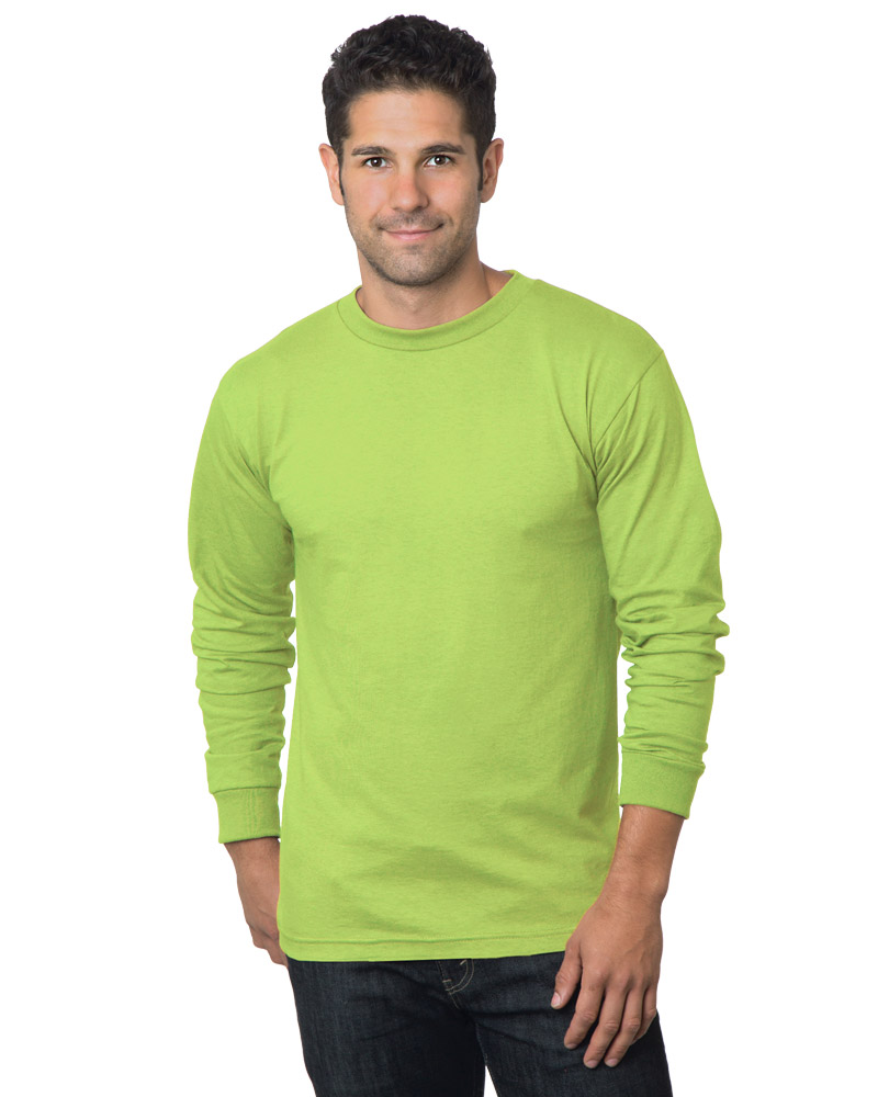 Blank Label Studios BLS - Long Sleeve Tee 1506 Lime Green blank garment - ready for DTG & embroidery