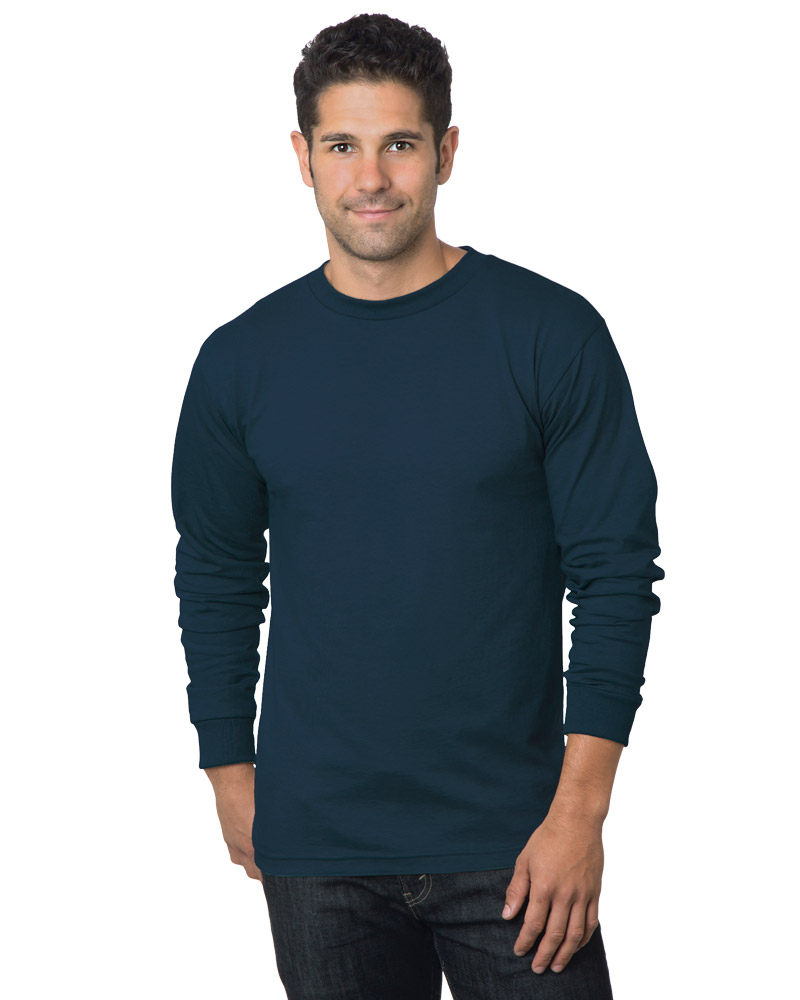 Blank Label Studios BLS - Long Sleeve Tee 1506 Navy blank garment - ready for DTG & embroidery
