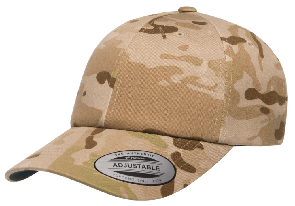 Blank Label Studios Yupoong - Hat 6245MC MultiCam Arid blank garment - ready for DTG & embroidery