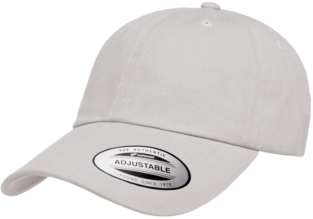 Blank Label Studios Yupoong - Hat 6245PT Light Grey blank garment - ready for DTG & embroidery