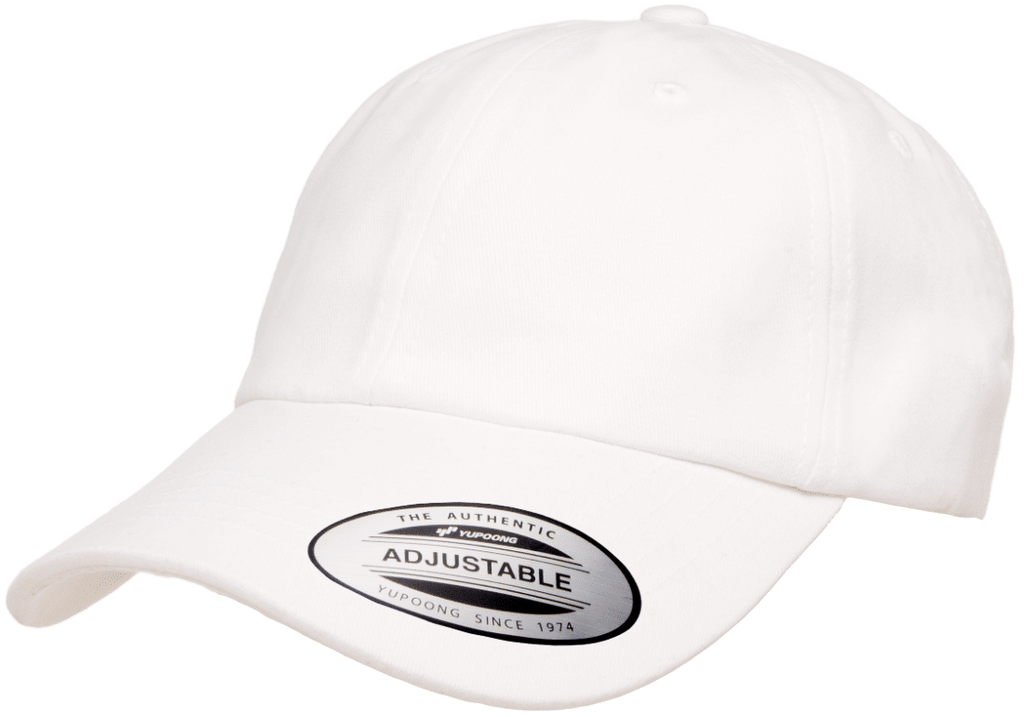 Blank Label Studios Yupoong - Hat 6245PT White blank garment - ready for DTG & embroidery