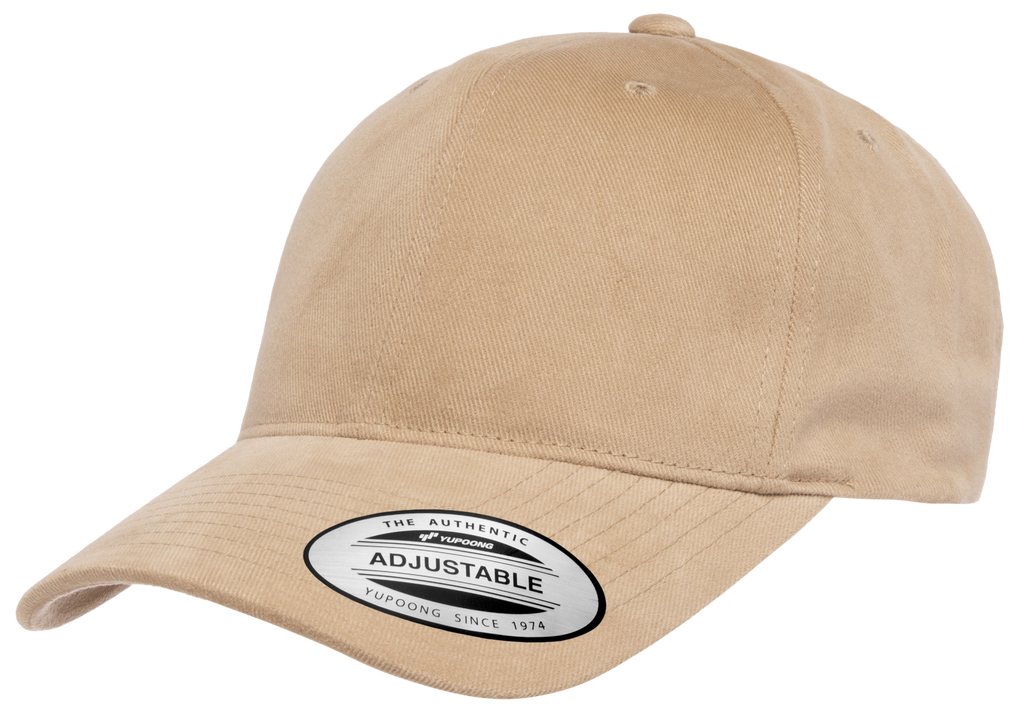 Blank Label Studios Yupoong - Hat 6363V Khaki blank garment - ready for DTG & embroidery