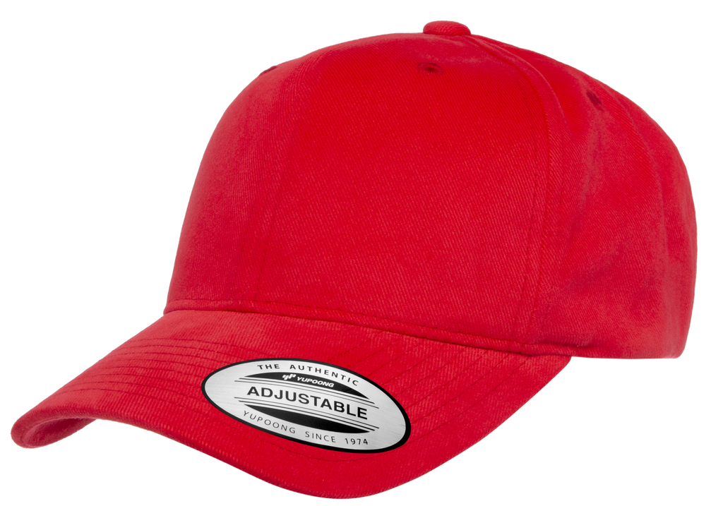 Blank Label Studios Yupoong - Hat 6363V Red blank garment - ready for DTG & embroidery