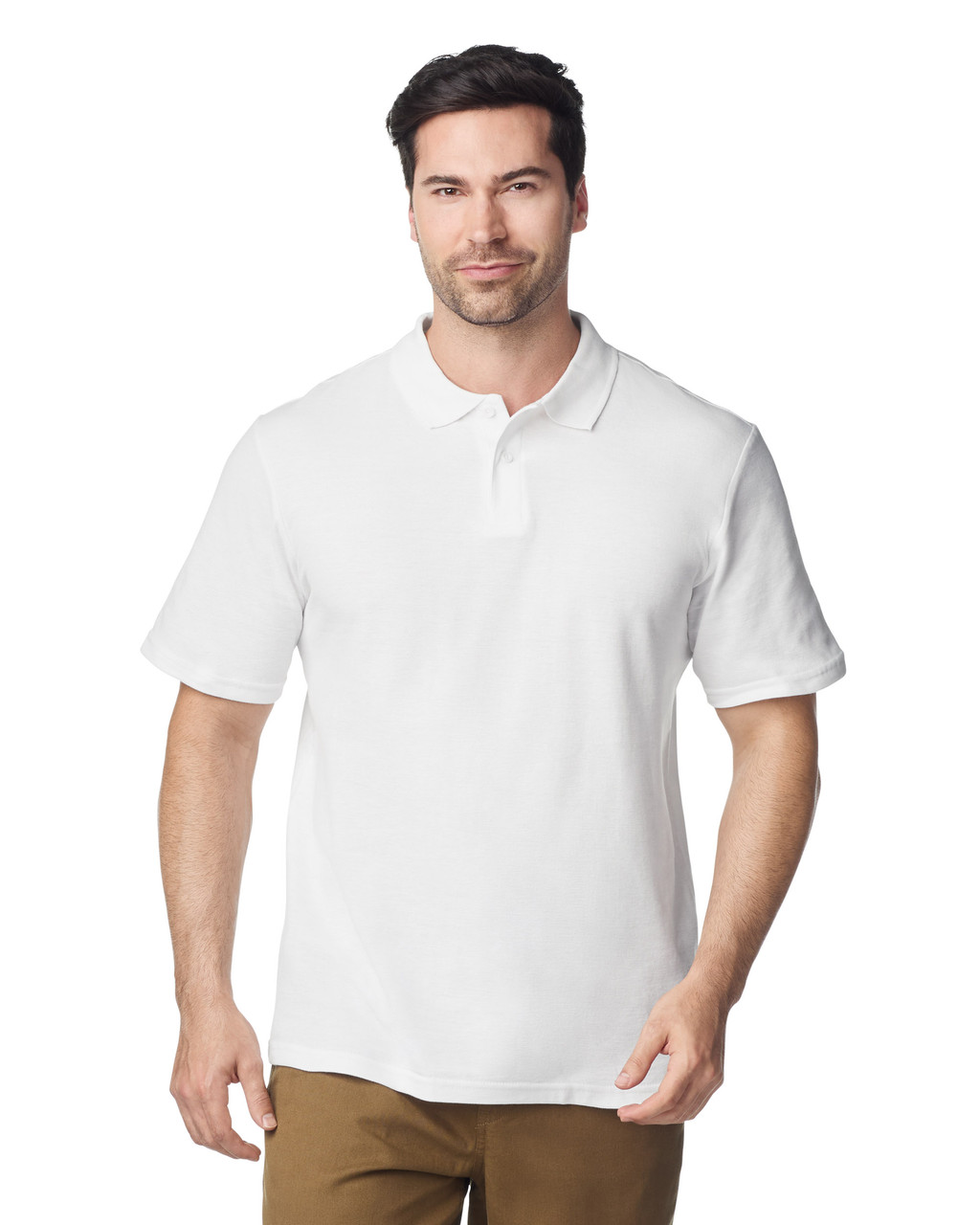 Blank Label Studios Gildan - Polo 64800 White blank garment - ready for DTG & embroidery