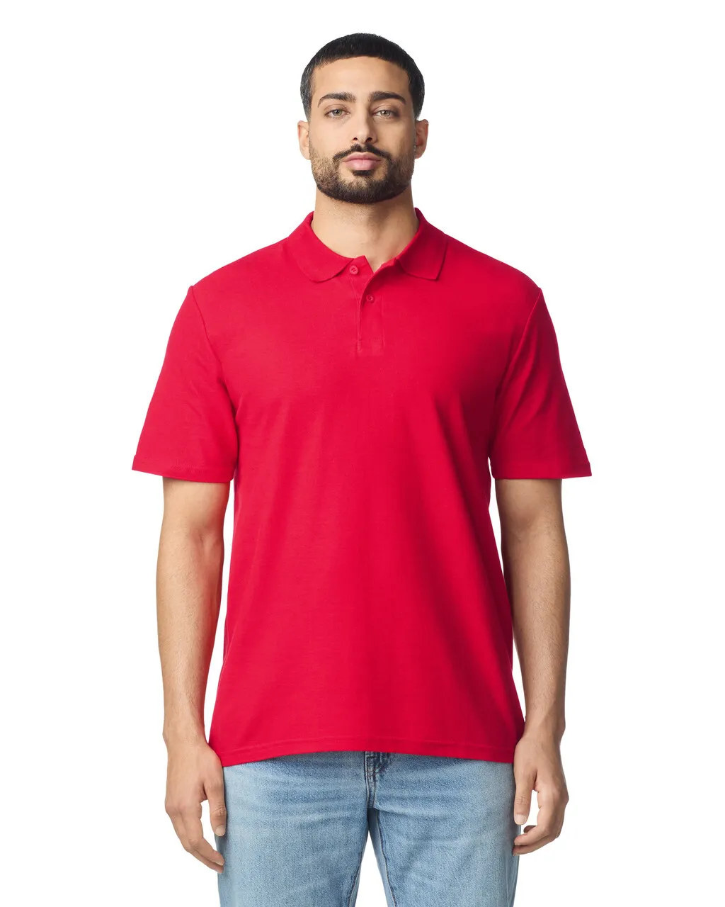Blank Label Studios Gildan - Polo 64800 Red blank garment - ready for DTG & embroidery