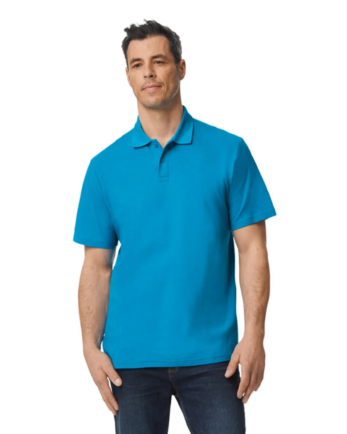 Blank Label Studios Gildan - Polo 64800 Sapphire blank garment - ready for DTG & embroidery