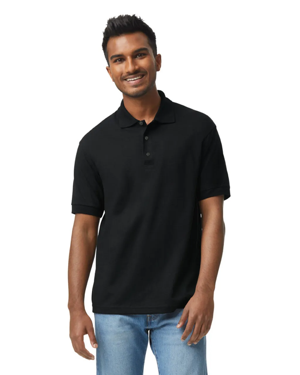 Blank Label Studios Gildan - Polo 8800 Black blank garment - ready for DTG & embroidery