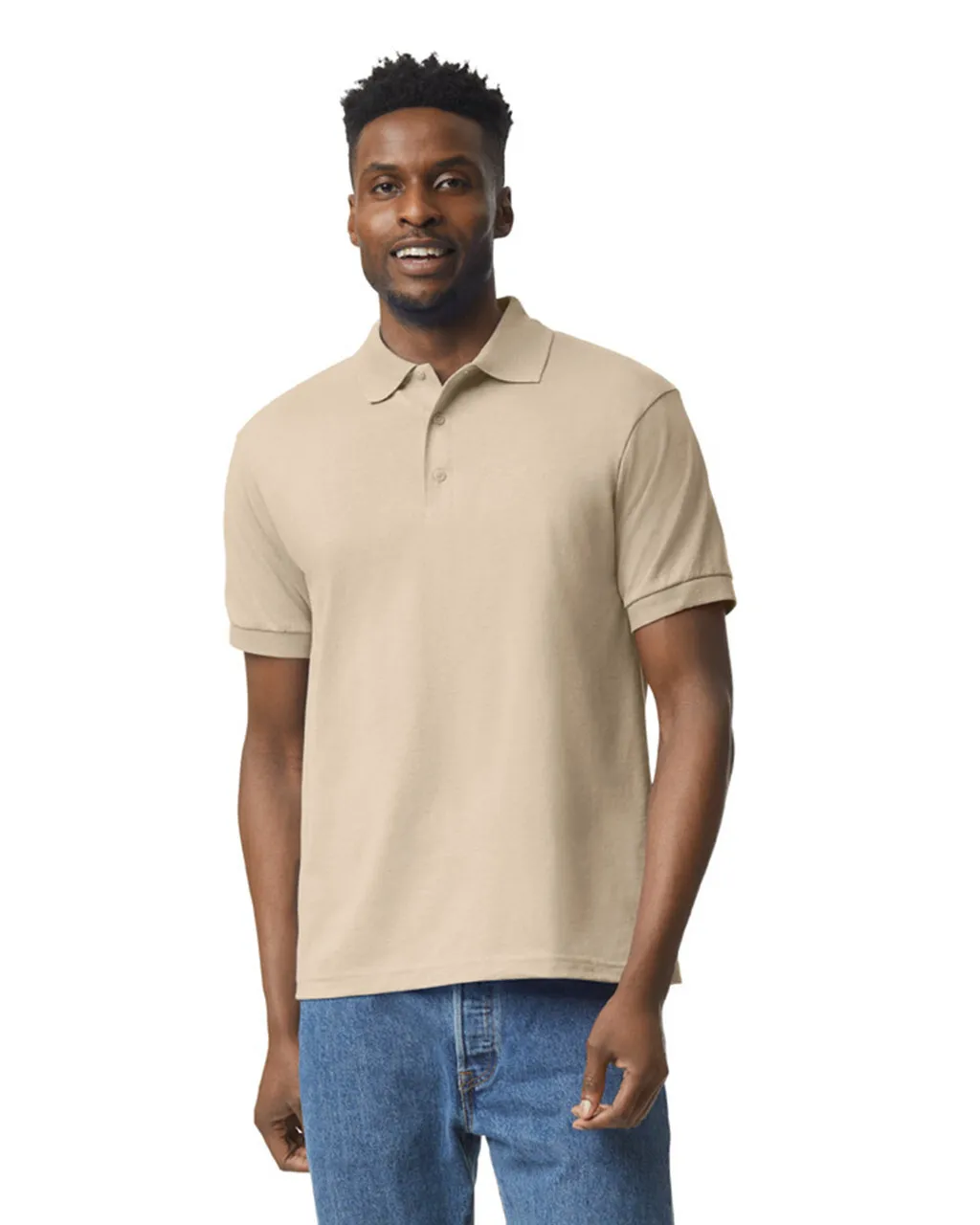 Blank Label Studios Gildan - Polo 8800 Sand blank garment - ready for DTG & embroidery