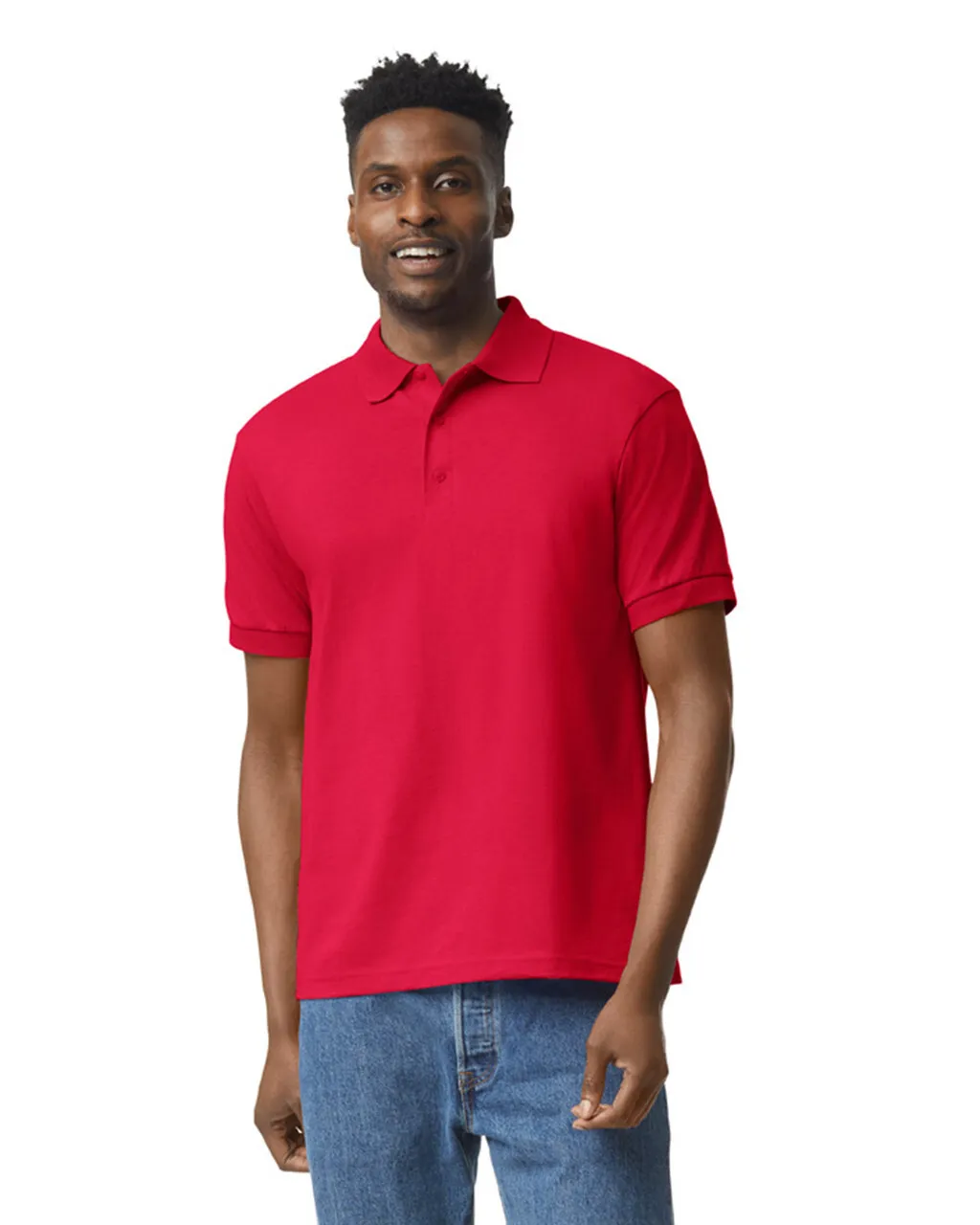 Blank Label Studios Gildan - Polo 8800 Red blank garment - ready for DTG & embroidery
