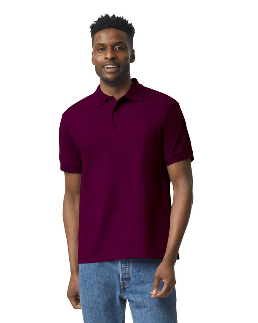 Blank Label Studios Gildan - Polo 8800 Maroon blank garment - ready for DTG & embroidery