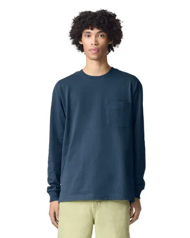 Blank Label Studios American Apparel - Long Sleeve Tee 9410 Sea Blue blank garment - ready for DTG & embroidery