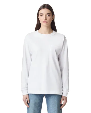 Blank Label Studios American Apparel - Long Sleeve Tee 9410 White blank garment - ready for DTG & embroidery