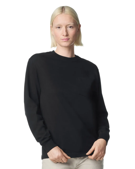 Blank Label Studios American Apparel - Long Sleeve Tee 9410 Black blank garment - ready for DTG & embroidery
