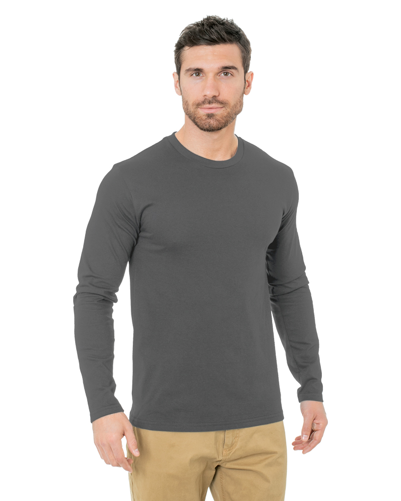 Blank Label Studios BLS - Long Sleeve Tee 1505 Charcoal blank garment - ready for DTG & embroidery