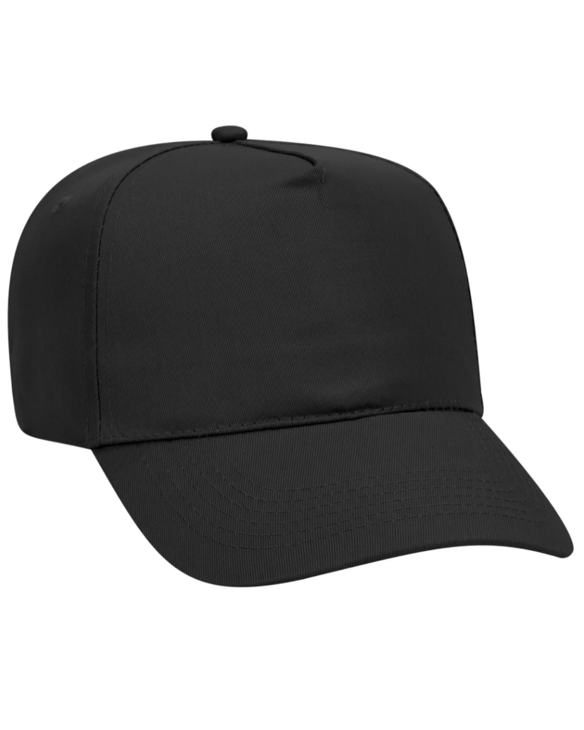 Blank Label Studios BLS - 5 Panel Hat 2109 Black blank garment - ready for DTG & embroidery